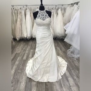 Stella York Bridal Gown, white, beaded but simple